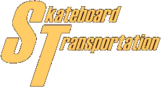 skateboard transportation logo tan